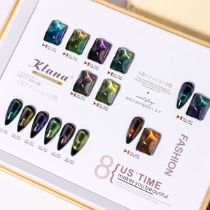 เจลทาเล็บแบบน้ำสีฝรั่งเศส 8 สี ปลอดสารพิษ พร้อมกลิตเตอร์วิบวับ แม่เหล็ก และเอฟเฟกต์ 9D สวยงาม - Product Image 6