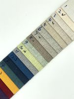 Tissu en feutre texturé imperméable à l'eau avec support non tissé, faible MOQ, aspect lin, pour la décoration intérieure et la confection de sacs