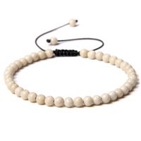 Bracelet de perles fines tissées à la main de 4 MM Bracelet de jade en gros de pierres précieuses naturelles réglables