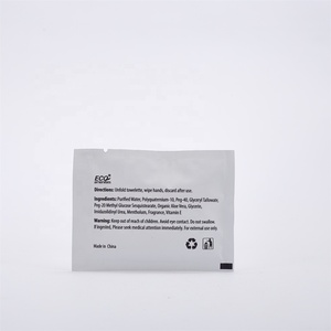Lingettes humides jetables personnalisées pour la publicité commerciale, démaquillantes pour hôtels <span class=keywords><strong>et</strong></span> voyages - Product Image 2