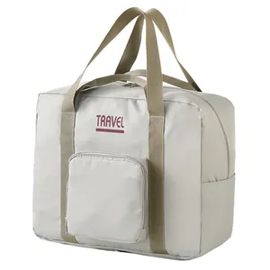批发定制旅行单肩储物袋高品质时尚600d牛津手持折叠袋