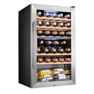 Réfrigérateur à vin et boissons à double zone de 24 pouces, 148 L, en acier inoxydable, porte française, pour bar à domicile, 110 V 60 Hz - Product Image 2