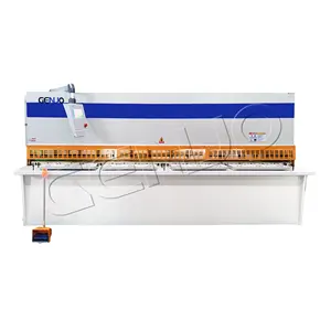 Cizalla de Metal CNC automática multifuncional, equipo de máquina de corte de viga oscilante hidráulica de 4mm
