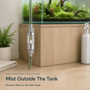 Diffuseur externe de CO2 pour aquarium, atomiseur de CO2 en alliage d'aluminium, diffuseur de brume de CO2 en ligne pour aquarium planté et aquarium à poissons - Product Image 4