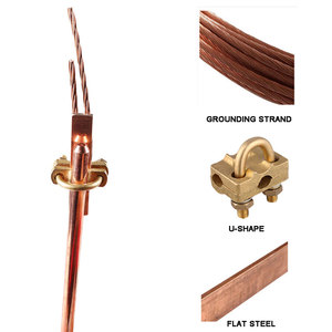 KUNB Copper Ground Rod for Electrical Grounding Rod Earthing and <strong>Lightning</strong> Protection Systems - Product Image 2