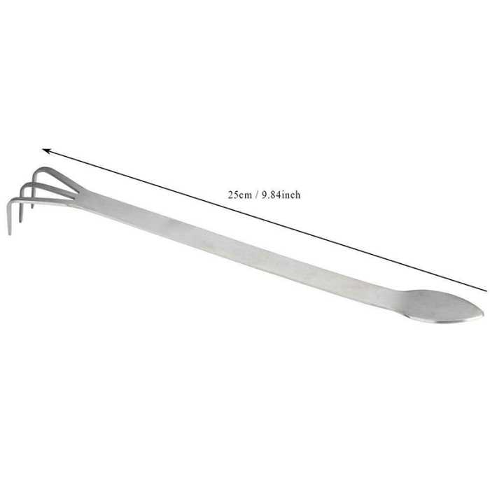 2 в 1 из нержавеющей стали бонсай садовые инструменты корень грабли шпатель Пинцет для сада