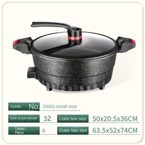 Olla Eléctrica Fácil de Usar con Tapa de Vidrio Templado, Acero Inoxidable, 4L, Control Digital, Enchufe Estadounidense, Redonda, para Uso Doméstico - Product Image 3