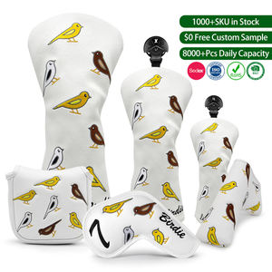 Housse de tête de club de golf personnalisée de haute qualité, prix compétitif, housse de tête de club de golf en cuir, housse de tête de club de golf élégante - Product Image 1