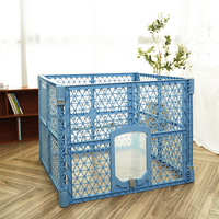 Cage pliable pour chien, clôture intérieure pour animaux de compagnie, parc pour petit chien, barrière métallique, enclos d'exercice pour chiot