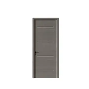 Low Price Waterproof Painting & PVC film coating WPC Hollow Door Design Front Doors for Home