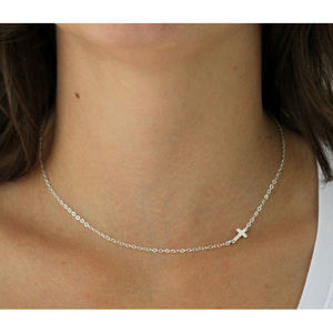 Collier minimaliste en argent sterling 925 pour femme, croix, bijoux, Amazon, <span class=keywords><strong>2022</strong></span> - Product Image 4