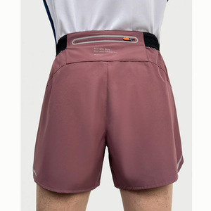 OEM Manufacturer Seamless Fit Marathon Sport <b>Trunks</b> With Pockets 3/4 Length Summer Quick Dry <b>Men's</b> Running Shorts - Product Image 3