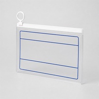 Pochette à crayons en PVC avec logo personnalisé OEM, étanche, sac de rangement pour fournitures scolaires, étui à crayons en PVC pour l'école, le bureau, les voyages, les étudiants
