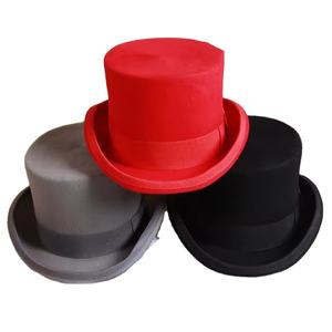 OEM vente en gros Cosplay Top <span class=keywords><strong>Secret</strong></span> accessoire de magie pliant adulte feutre melon magicien chapeau haut de forme - Product Image 1