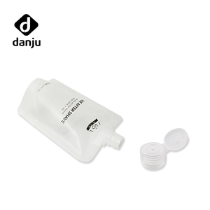 plastic spout with flip top cap for stand up pouch and special shape pouch to holding hand washing liquid