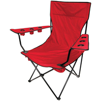 Vente en gros personnalisé Extérieur surdimensionné Tube d'acier Portable Fauteuil de salon pliant Géant Voyage Pique-nique Camping Chaise avec Accoudoir