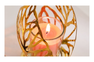 Portacandele in Metallo a Forma di Foglia Candela Profumata Aromatica Decorazione per San Valentino <span class=keywords><strong>Tavolo</strong></span> Bagno Matrimonio Cena Festa - Product Image 5