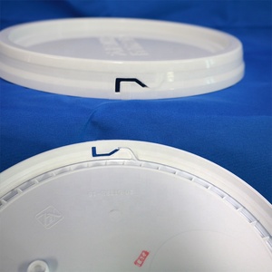 Seaux en plastique de 5 gallons Seaux en plastique transparent de 20L avec couvercles et poignées Seau de stockage en plastique pour le stockage des aliments - Product Image 3