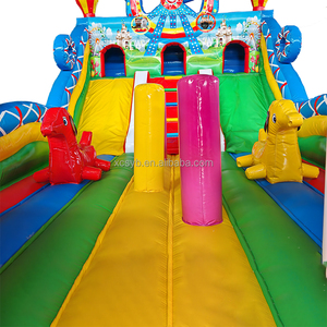 Đầy màu sắc phim hoạt hình Inflatable thư bị trả lại lâu đài trượt thương mại đáng yêu chủ đề bị trả lại nhà Inflatable với giá thấp vui chơi giải trí ngoài trời - Product Image 3