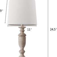 Abat-jour en lin gris antique lampe de table rétro pour salon chambre ou chevet Style Design moderne pour la lecture
