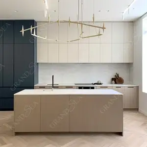 Simple Design Factory Price Kitchen With Island Made in China Whole House Customized Modern Modular Kitchen Cabinet Designs