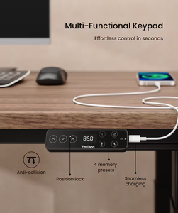 <span class=keywords><strong>FlexiSpot</strong></span> E7Q Premium - Cadre de bureau assis-debout à quatre moteurs, capacité de charge de 360 kg, bureau réglable en hauteur multi-usages, <span class=keywords><strong>table</strong></span> de réunion pour la maison et le bureau - Product Image 4