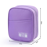 Sacs de rangement Pochette de voyage avec logo personnalisé Chargeurs d'écouteurs avec câble USB numérique portable Petit sac organisateur avec câble électronique