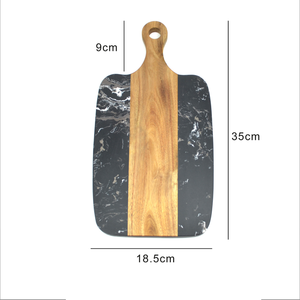 <span class=keywords><strong>Planche</strong></span> à découper en <span class=keywords><strong>bois</strong></span> marbre pour cuisine - Product Image 2