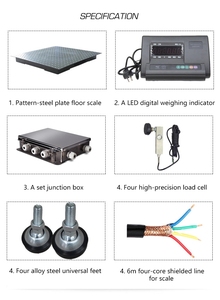 Cân Sàn Kỹ Thuật Số Công Nghiệp Nặng 3 Tấn 5 Tấn Với Chỉ Báo Yaohua A12E - Product Image 6