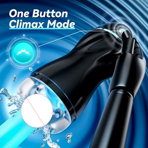 Stroker pria silikon cair transparan dengan 7 mode getaran dan 3 mode isap lembut dan realistis serasa gudang US - Product Image 6