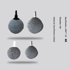 Diffuseur d'air sphérique pour aquarium avec connecteur métallique, diffuseur de bulles ultra fines pour l'aération des aquariums - Product Image 2