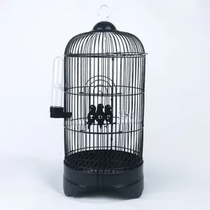 YOELLEN制造商Amazoo出售小圆形金属鸟笼中的鹦鹉笼
