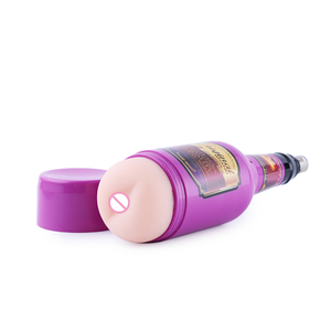 Diseño de botella de cerveza púrpura Dispositivos de masturbación sexual anal Copa masturbadora de bolsillo Accesorio de máquina básica con 3XLR - Product Image 4