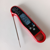 Termometer Daging Digital Instant Read IP67 Tahan Air dengan Layar LCD Akurasi 0.1 Pembuka Botol Magnetik untuk Memasak & BBQ