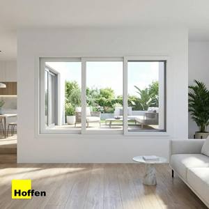 หน้าต่างบานเลื่อน Hoffen Pro uPVC ขนาด 180x110 สีขาว พร้อมมุ้งลวด กระจกกันน้ำ ป้องกันความร้อน จากประเทศไทย - Product Image 6