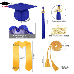 2026년 도매 미국 유치원 졸업 가운 스톨 오너 코드 교복 가운 졸업식 세트 - Product Image 3