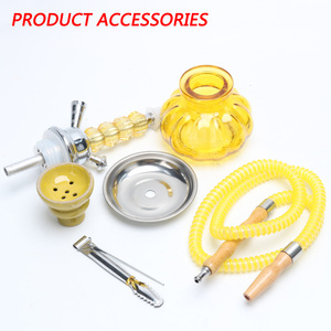 Kaca Mini Shisha Grosir Kaca Buram Rokok Hookah Kualitas Tinggi Portabel Hookah Shisha Rasa Chicha - Product Image 4