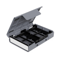 Boîte de protection pour disque dur 2,5 M.2 avec étiquette pour SSD/HDD 2,5 et 3,5 pouces, antichoc, anti-poussière, boîte de rangement, étui pour disque dur