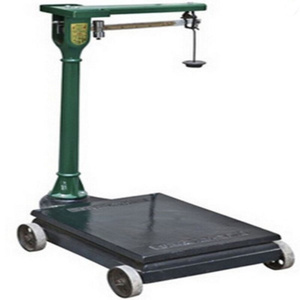 Balance de sol mécanique originale Veidt de 150 kg avec cadran et ressort, dotée de roues - Product Image 1