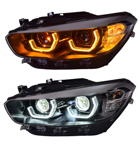 Fari Anteriori LED MJ Wholesale per <span class=keywords><strong>BMW</strong></span> Serie 1 <span class=keywords><strong>F20</strong></span> 2015-2018 118i <span class=keywords><strong>120i</strong></span> 125i, Aggiornamento Luci Frontali - Product Image 1