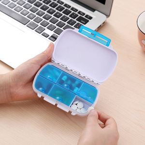 Organizador de Pastillas Semanal Portátil con Logotipo Personalizado, 6 Compartimentos, Doble Anillo de Sellado, Caja de Almacenamiento de Medicamentos con Pajita - Product Image 6