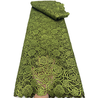Tissu en dentelle guipure de haute qualité NI.A, dentelle en filet brodée, dentelle unie pour les fêtes et les mariages