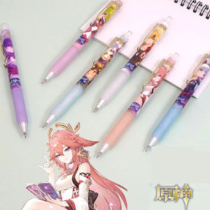 Set da 6 Matite Meccaniche a Tema Genshin Impact, 0.5mm, Strumento di Scrittura Automatico, Cancelleria Scolastica, Penna a Pressione, Regalo - Product Image 3