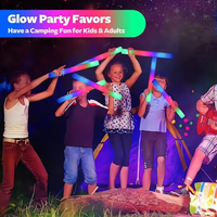 Bâtons lumineux en mousse LED pour fêtes, avec 3 modes de clignotement coloré, fournitures pour fêtes néon, cadeaux pour fêtes lumineuses d'anniversaire