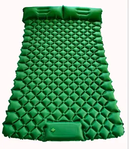 Siêu Nhẹ Cắm Trại Pad Inflatable Ngủ Mat Với Gối Đính Kèm Nhanh Chóng Thổi Phồng Nhỏ Gọn Inflatable Cắm Trại Air Nệm Pad