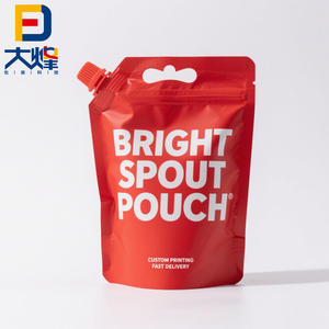 कस्टम मुद्रित साकेट बायोडिग्रेडेबल 500 एमएल 1 एल पॉली बैग पैकेजिंग तरल खड़े मोरे बैग - Product Image 5