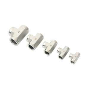 Carbon Steel Female NPTF Adapter Tee Cross 5605/GN Hydraulic Hose Fitting Hydraulic Adapters Tube Connector Thread <strong>Pipe</strong> Fitting - Product Image 1
