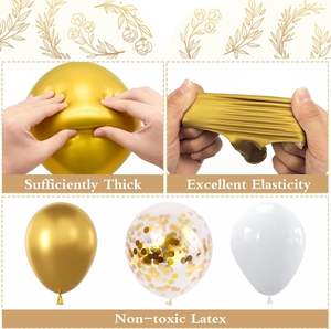 Décorations de la première communion Kit d'arche de guirlande de ballons Décoration de baptême Décorations de la première communion avec Dieu bénisse la bannière - Product Image 4