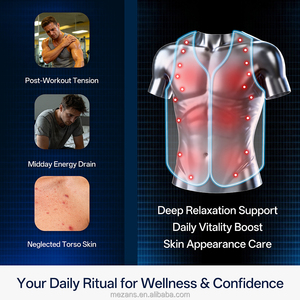 Chaleco <span class=keywords><strong>de</strong></span> Protección Completa con Luz Roja, 700 mm <span class=keywords><strong>de</strong></span> Ancho, 432 LED, Temporizador <span class=keywords><strong>de</strong></span> Pulso <span class=keywords><strong>de</strong></span> 3 Velocidades Ajustable, Regalo Familiar para Padres y Seres Queridos - Product Image 6