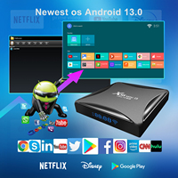 X88 Mini 13 4K HD Android 13 Smart TV Box RK3528 Quad-Core 2.4G /5G Wifi double bande BT5.0 Lecteur multimédia 12 mois
